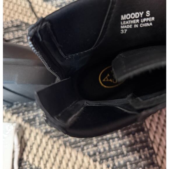 Ash Moody Chunky Leather Combat Boots Size 37M - Picture 6 of 8